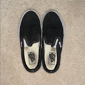 Black slip on vans
